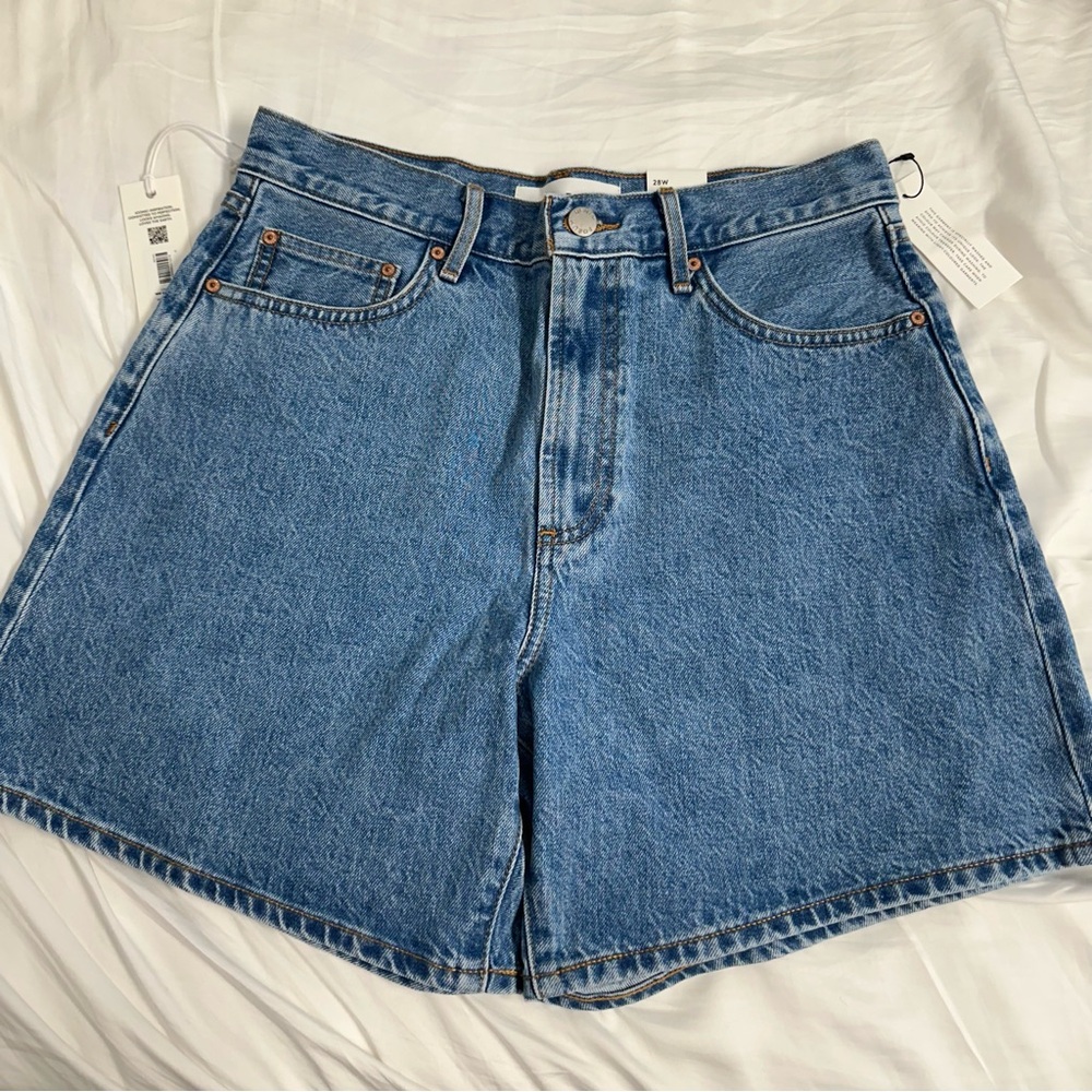 Aritzia Denim Forum Hi-Rise Baggy Denim Shorts